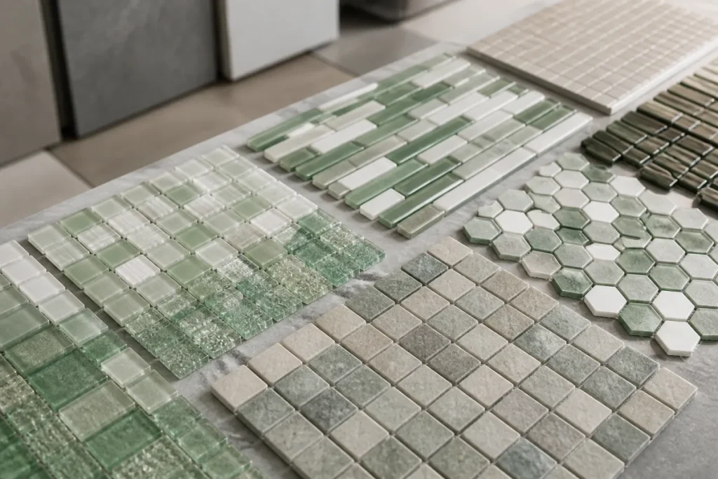 Gạch mosaic nhỏ dùng cho hồ bơi và phòng tắm